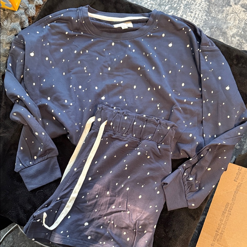 Thread & Supply Kids Navy Star Pajama Set